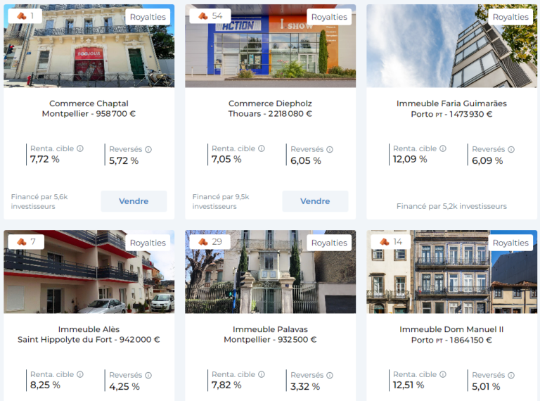 Investir sur Bricks.co : Top 15 des Meilleurs Immeubles à acheter selon la rentabilité réelle des loyers versés